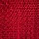 Coupon 3m Tissu Panne de Velours Relief Rouge 