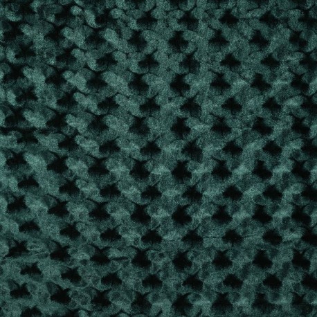 Coupon 3m Tissu Panne de Velours Relief Kaki