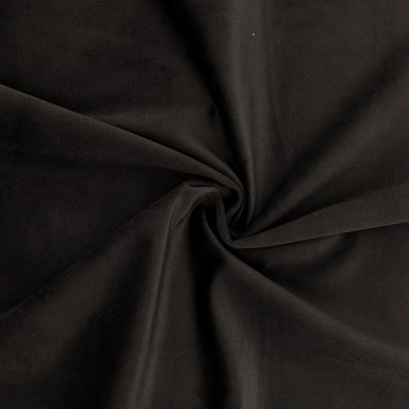 Coupon 3m Tissu Velours Noir 