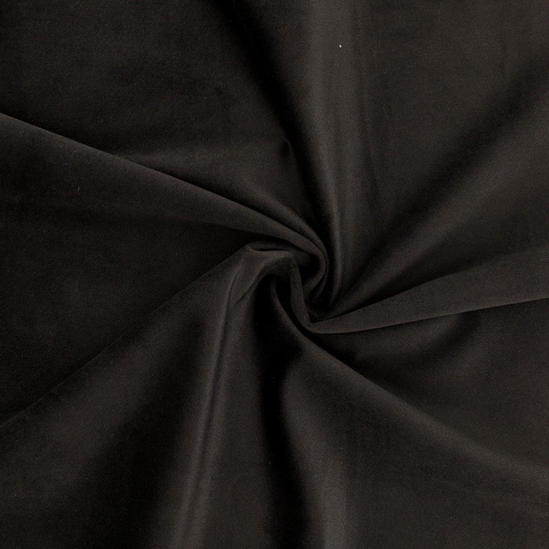 Coupon 3m Tissu Velours Noir 
