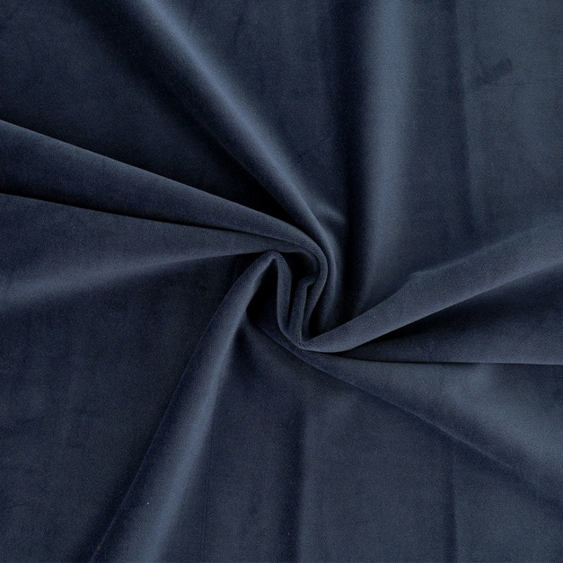 Coupon 3m Tissu Velours Marine 