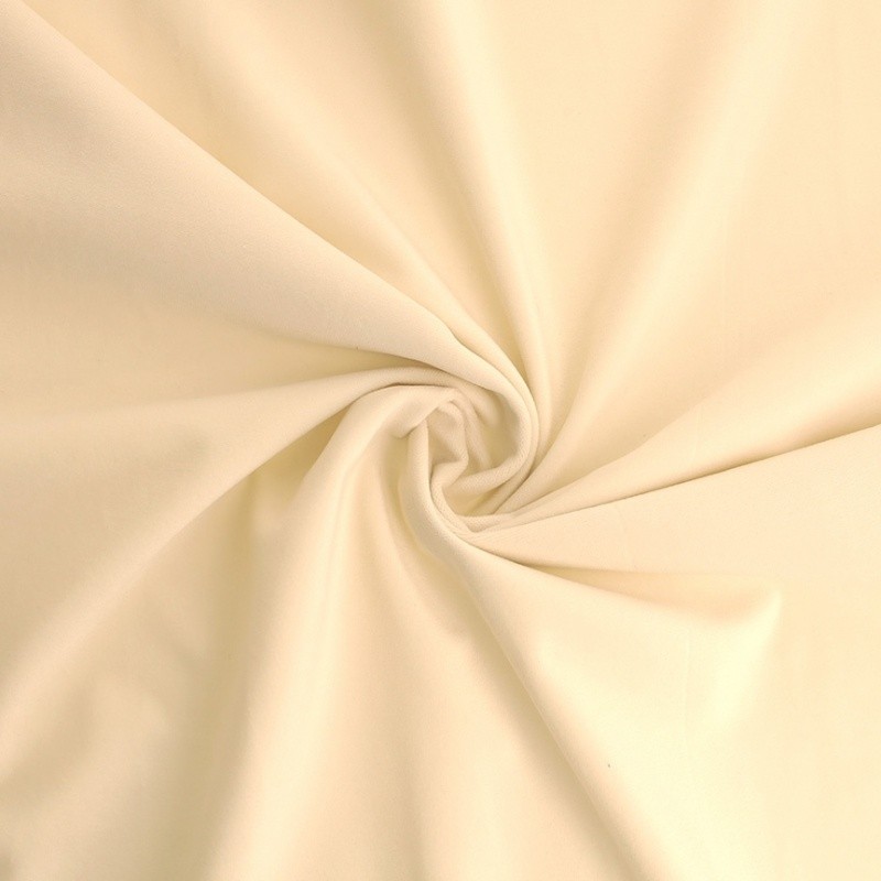 Coupon 3m Tissu Velours Ivoire 