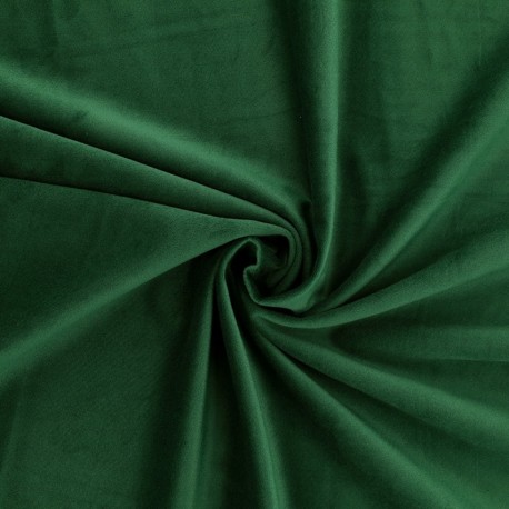 Coupon 3m Tissu Velours Vert 
