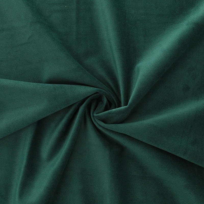 Coupon 3m Tissu Velours Vert Foncé