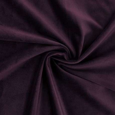 Coupon 3m Tissu Velours Violet