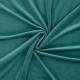 Coupon 3m Tissu Chilly Velours Uni Petrole 