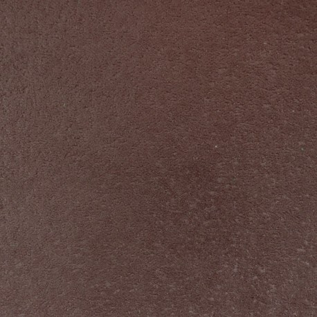 Coupon 3m Tissu Velours Frappé Ourson Chocolat 