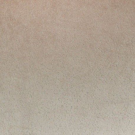 Coupon 3m Tissu Velours Frappé Ourson Taupe