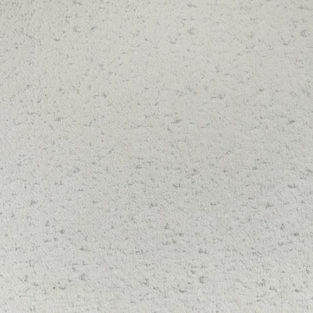 Coupon 3m Tissu Velours Frappé Ourson Ivoire