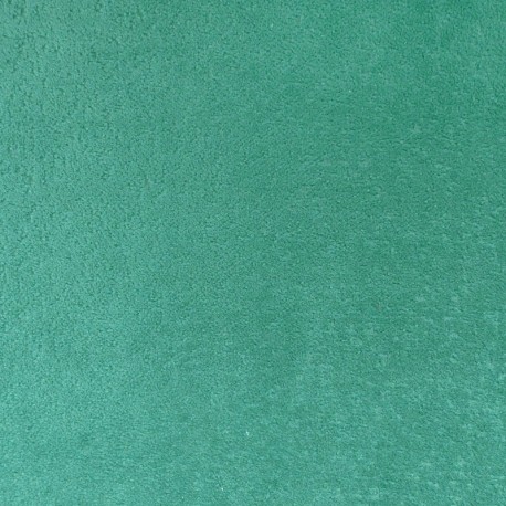 Coupon 3m Tissu Velours Frappé Ourson Vert