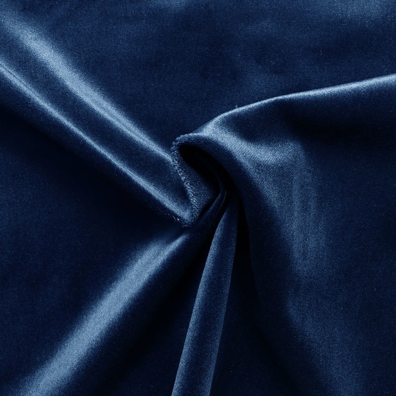 Coupon 3m Tissu Velours Velvet Marine 460gr/m²