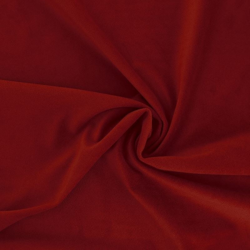 Coupon 3m Tissu Velours Bordeaux