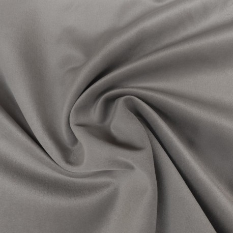 Coupon 3m Tissu Velours Polaire Moska Gris Souris 410g/m² 