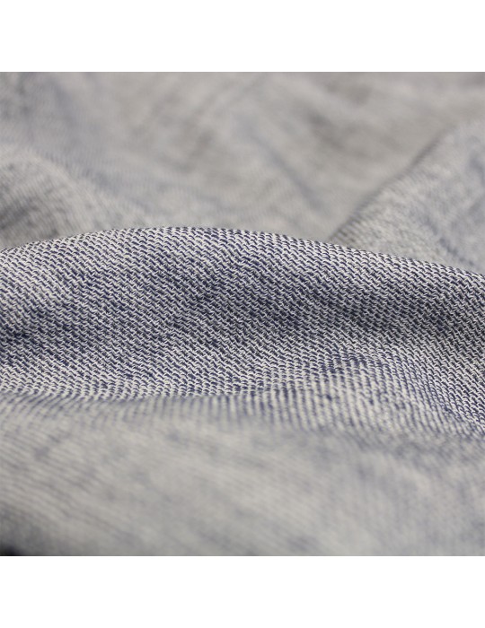Coupon habillement 100 % coton bleu 300 x 137 cm