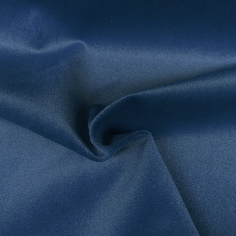 Coupon 3m Tissu Velours Polaire Moska Bleu Francais 410g/m² 