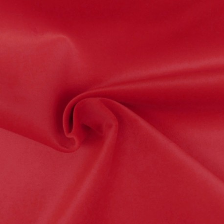 Coupon 3m Tissu Velours Polaire Moska Rouge 410g/m² 