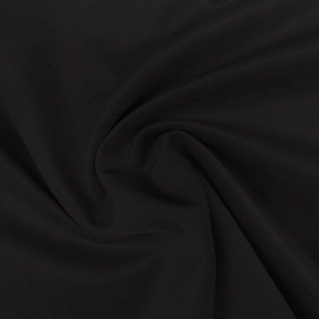 Coupon 3m Tissu Velours Polaire Moska Noir 410g/m² 