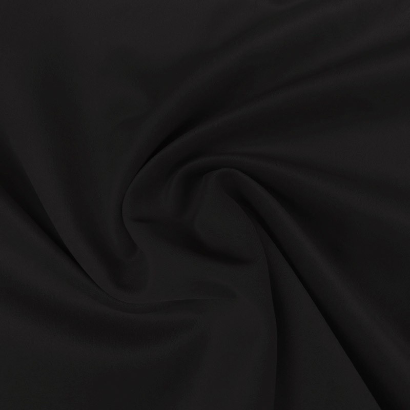 Coupon 3m Tissu Velours Polaire Moska Noir 410g/m² 