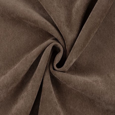 Coupon 3m Tissu Veloutine Uni Camel taupe 