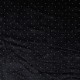 Coupon 3m Tissu Velours Lisse Noir Avec Strass
