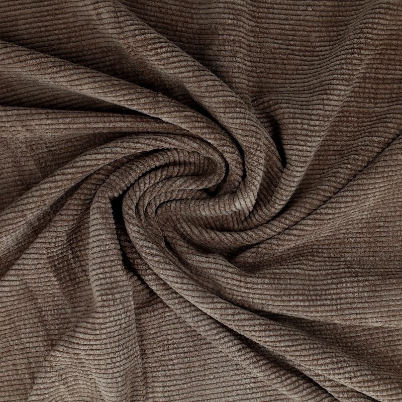 Coupon 3m Tissu Velours Côtelé Naturel 