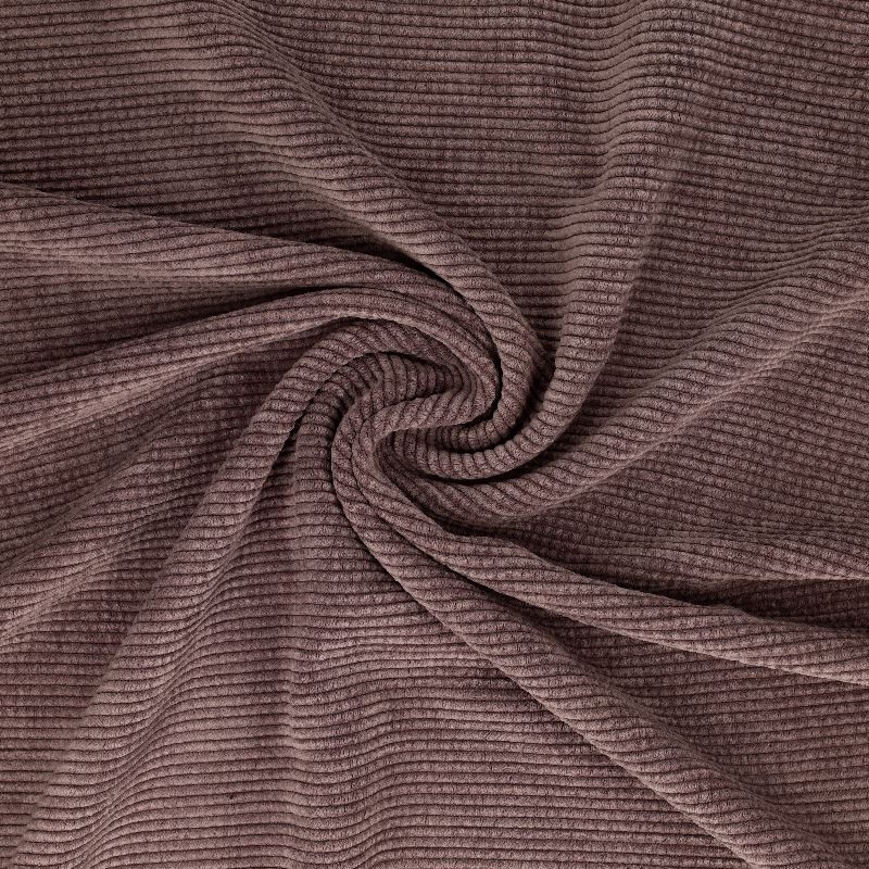 Coupon 3m Tissu Velours Côtelé Parme