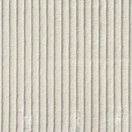 Coupon 3m Tissu Velours Côtelé Huggy Ecru