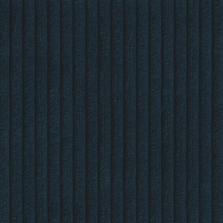 Coupon 3m Tissu Velours Côtelé Huggy Marine 