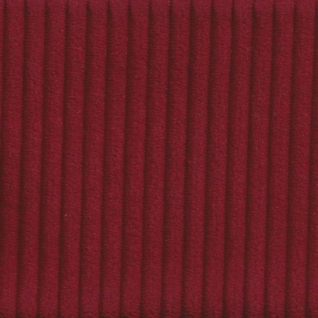 Coupon 3m Tissu Velours Côtelé Huggy Lie de Vin