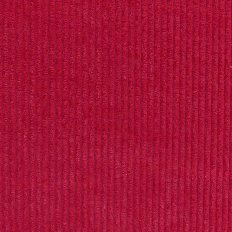 Coupon 3m Tissu Velours Côtelé Huggy Tomate