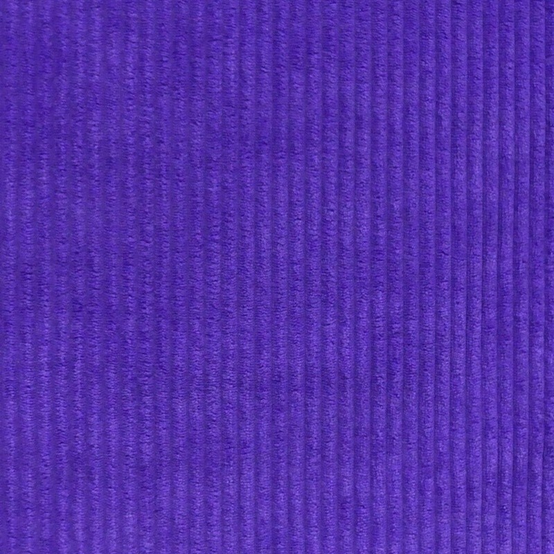 Coupon 3m Tissu Velours Côtelé Huggy Lavande