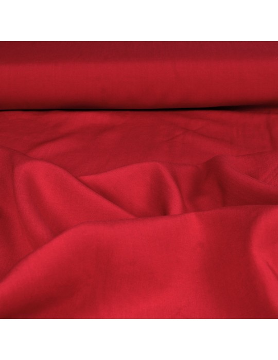 Tissu viscose uni rouge