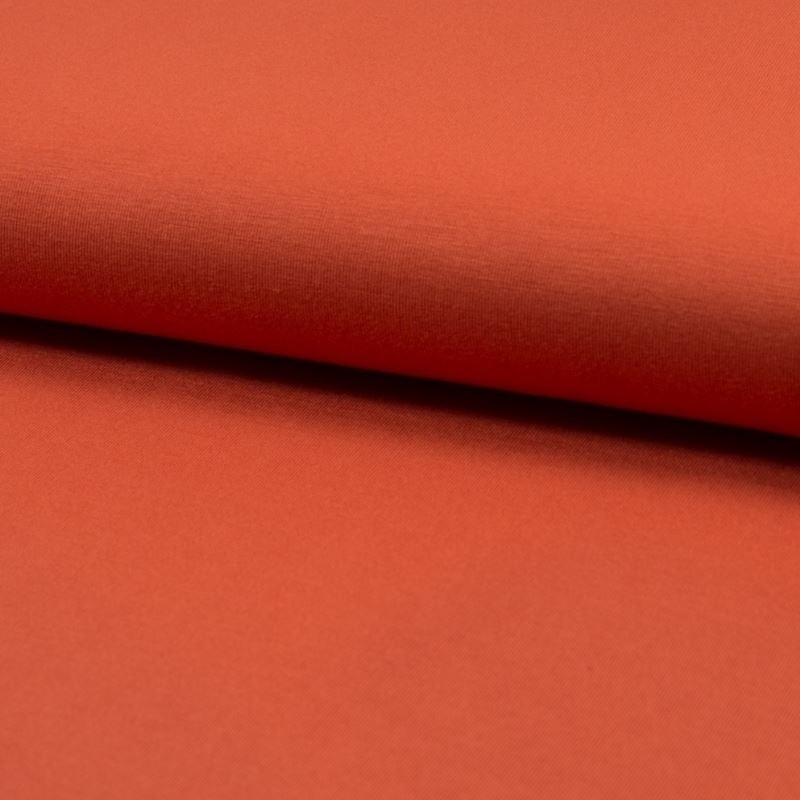 Coupon 3m Tissu Maille Viscose de Bambou Orange