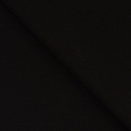 Coupon 3m Tissu Viscose Stretch Noir 