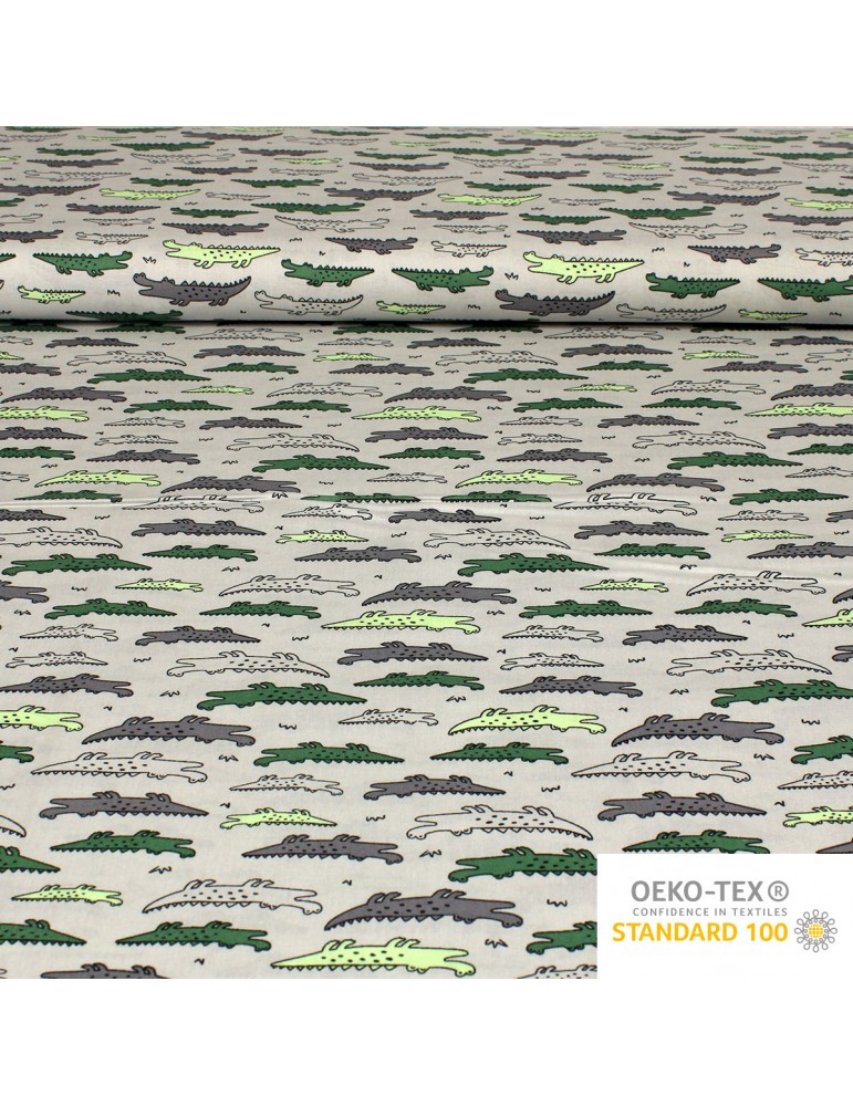 Tissu Coton Gris Oeko-Tex au Mètre pour la confection d'Accessoires et de  Vêtements