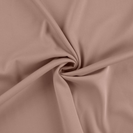 Coupon 3m Tissu Viscose Stretch Vieux Rose 