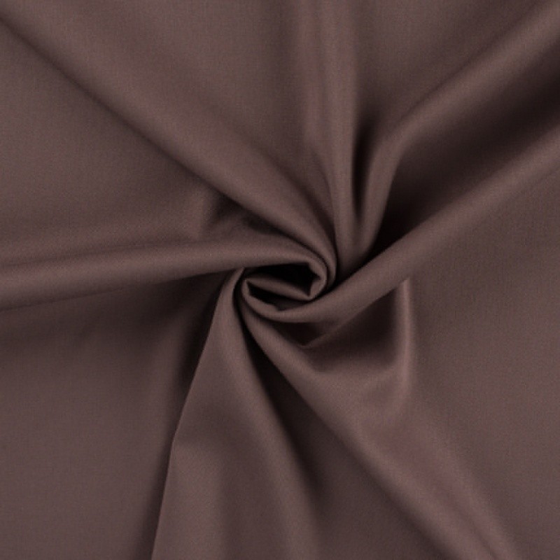Coupon 3m Tissu Viscose Stretch Marron