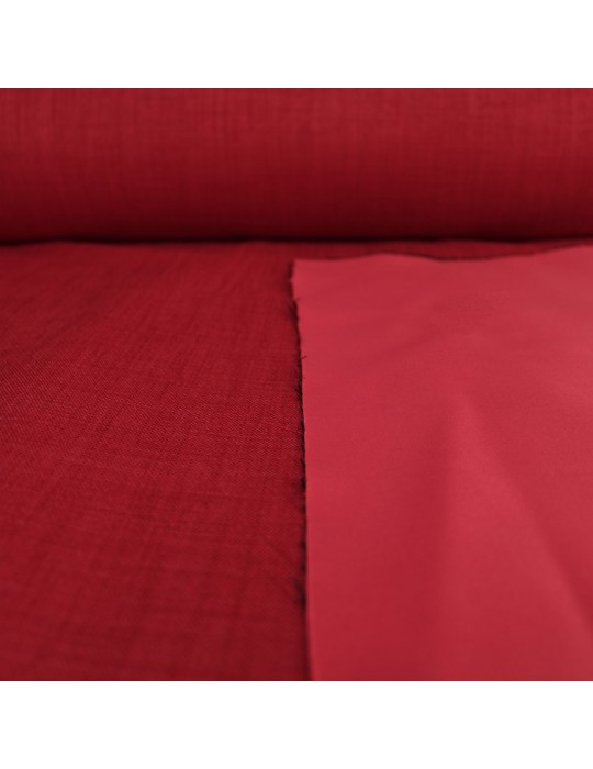 Tissu obscurcissant uni polyester 300 cm rouge