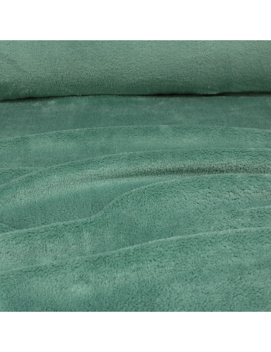 Tissu micro polaire uni 100% polyester vert