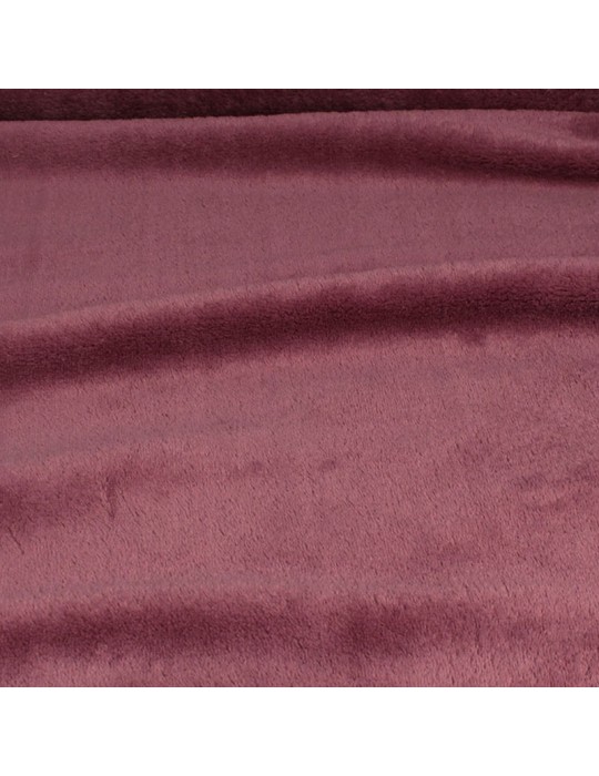 Coupon tissu micro polaire uni 50 x 150 cm rose