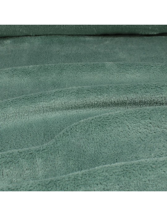 Coupon tissu micro polaire uni 50 x 150 cm vert