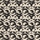 Coupon 3m Tissu Viscose Fluide stretch Imprimée Cercles 