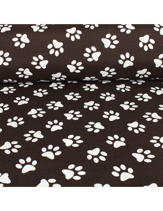 Tissu coton/polyester grande largeur noir