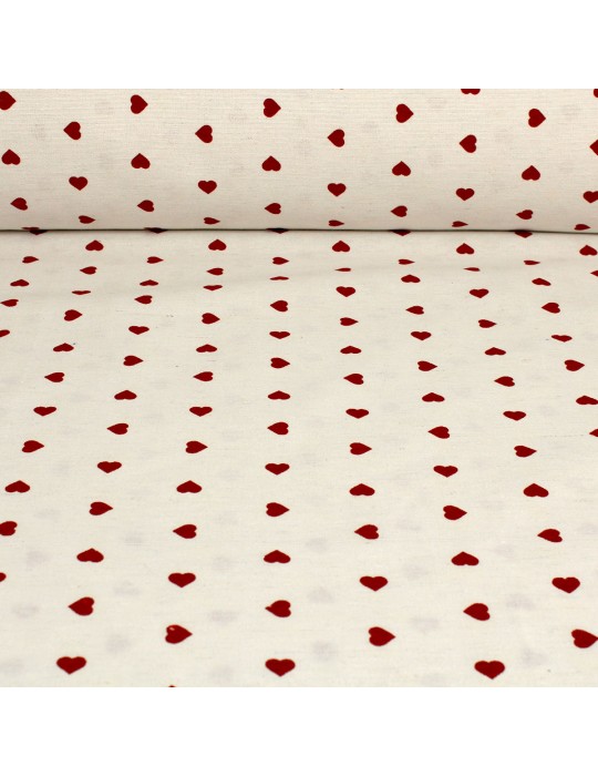 Tissu coton/polyester grande largeur blanc