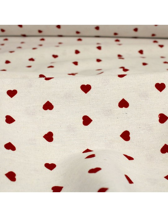 Tissu coton/polyester grande largeur blanc