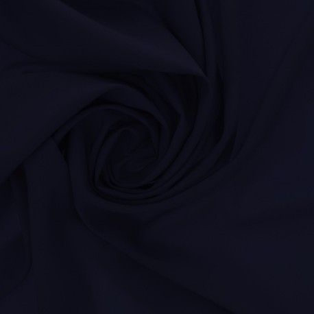 Coupon 3m Tissu Viscose Unie Lisette Marine