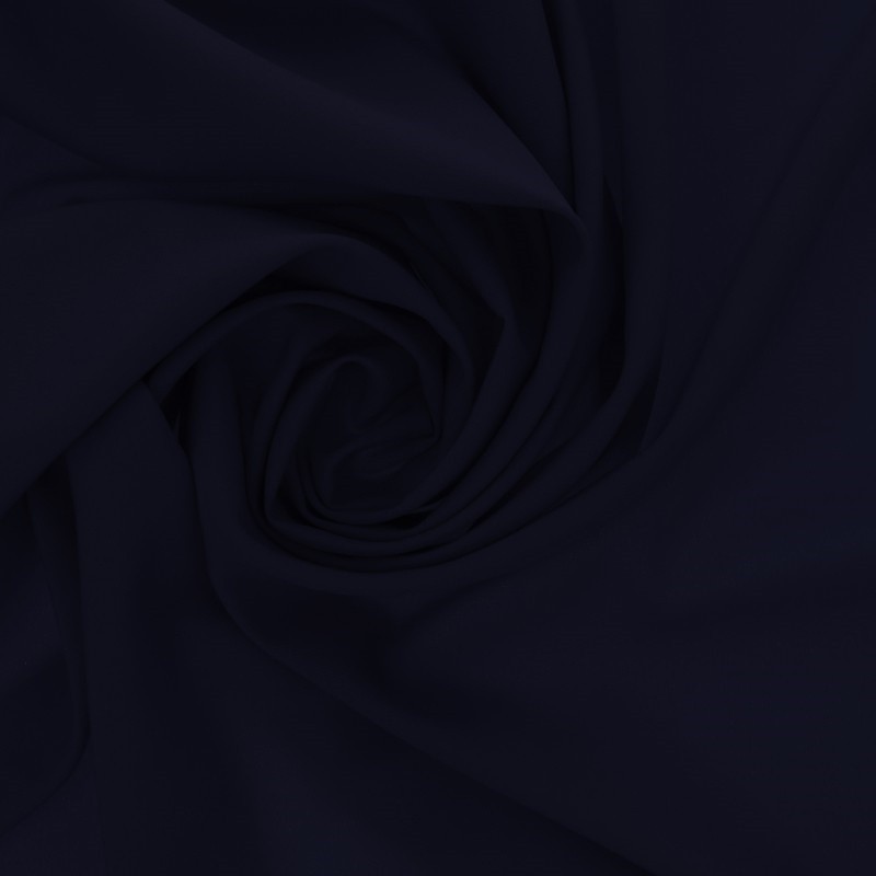 Coupon 3m Tissu Viscose Unie Lisette Marine