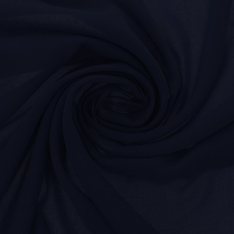 Coupon 3m Tissu Claudine Uni Marine 