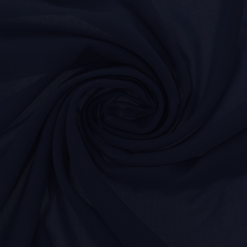Coupon 3m Tissu Claudine Uni Marine 