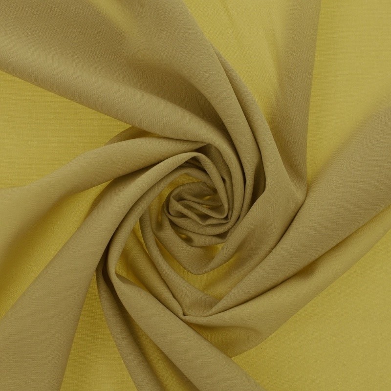 Coupon 3m Tissu Claudine Uni Moutarde 